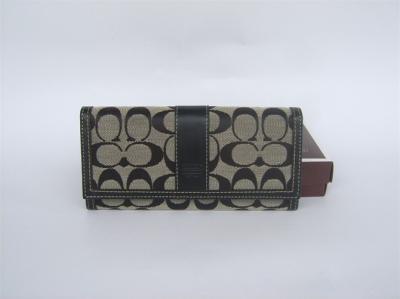 discounted Coach Wallets - 6K10 black/white